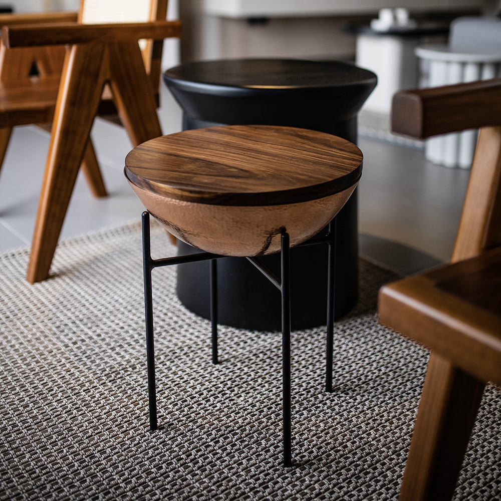 TZINTZU- MESA AUXILIAR DE PAROTA Y COBRE