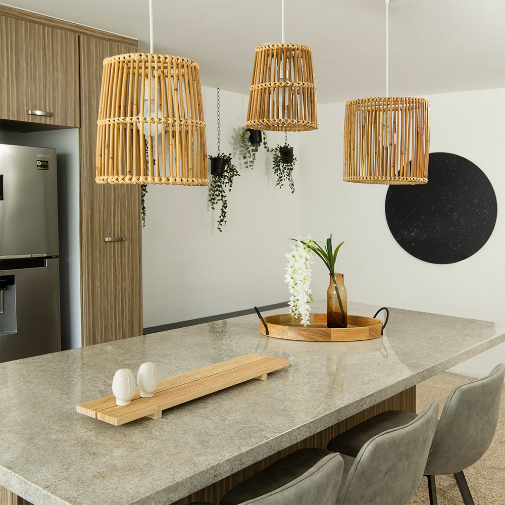 LITZA - LÁMPARA COLGANTE DE RATÁN