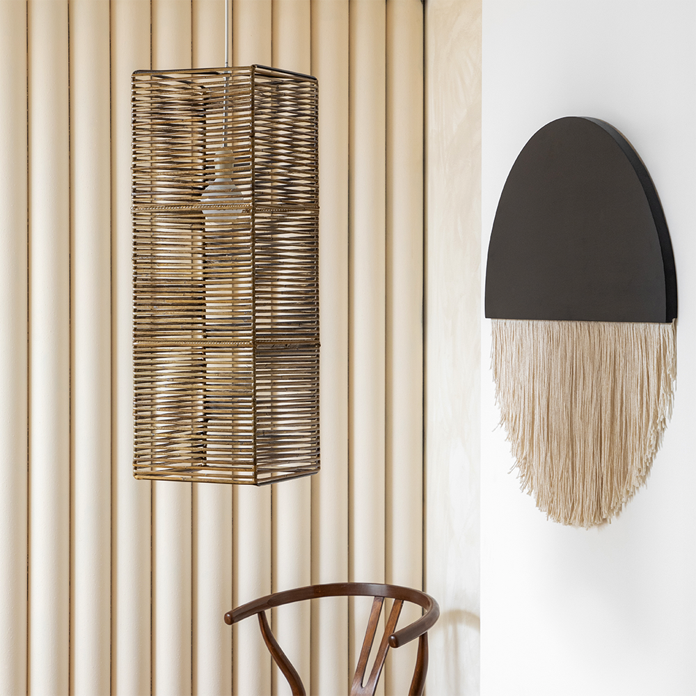 NICTÉ - LÁMPARA COLGANTE DE CÁSCARA DE RATÁN