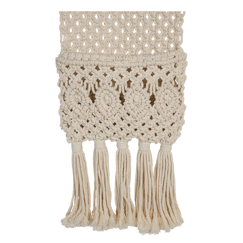 MINA - ORGANIZADOR DE MACRAMÉ DE ALGODÓN