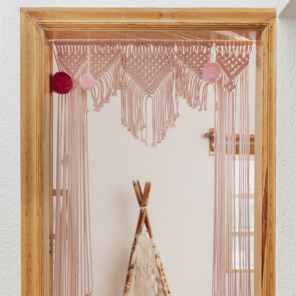YUNI - CORTINA DE MACRAMÉ DE ALGODÓN