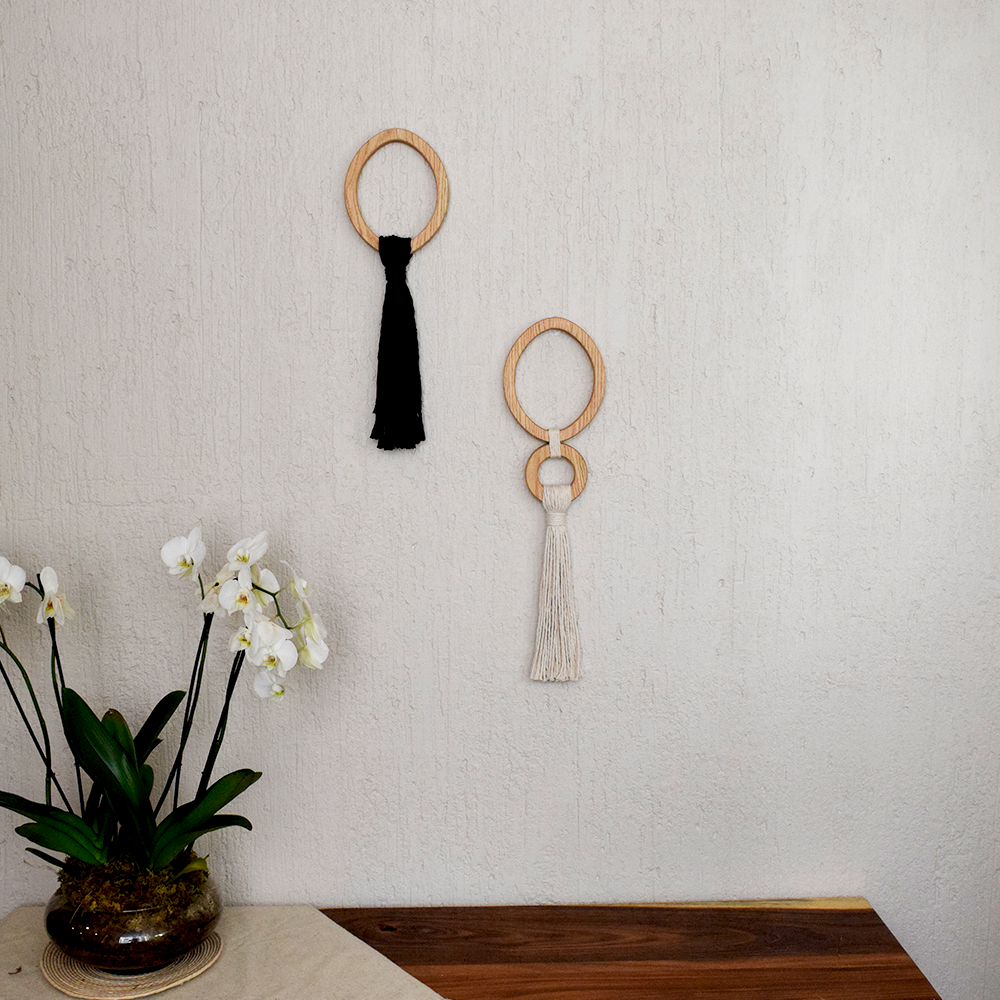 MIXCOATL - AROS DE ENCINO CON CUERDAS DE ALGODÓN