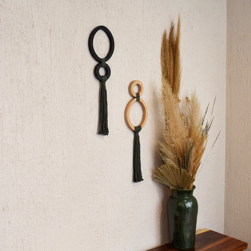 MILLI - AROS DE ENCINO CON CUERDAS DE ALGODÓN