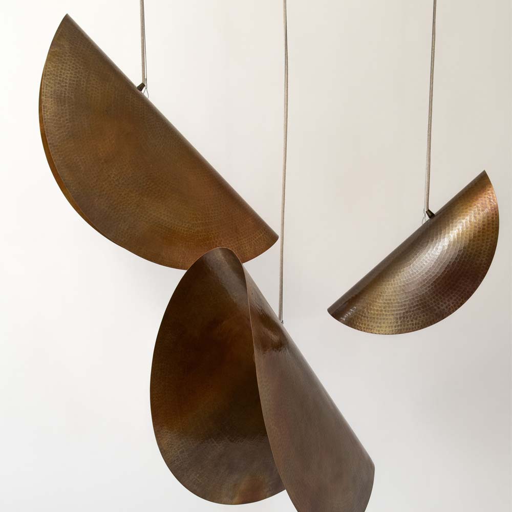 ÓPALO - LÁMPARA COLGANTE DE COBRE