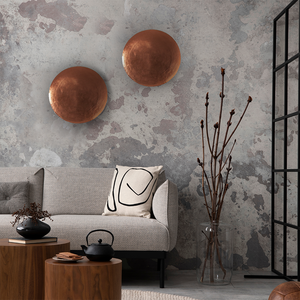 LUNA - LÁMPARA DE PARED DE COBRE