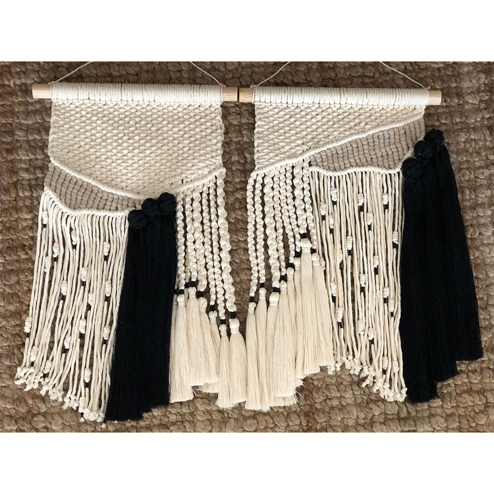 CHIHUATLÁN - TAPIZ DE MACRAMÉ DE ALGODÓN