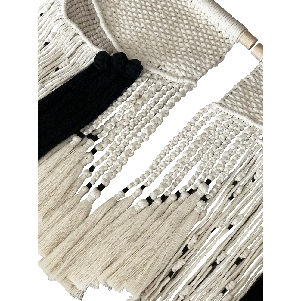 CHIHUATLÁN II- TAPIZ DE MACRAMÉ DE ALGODÓN