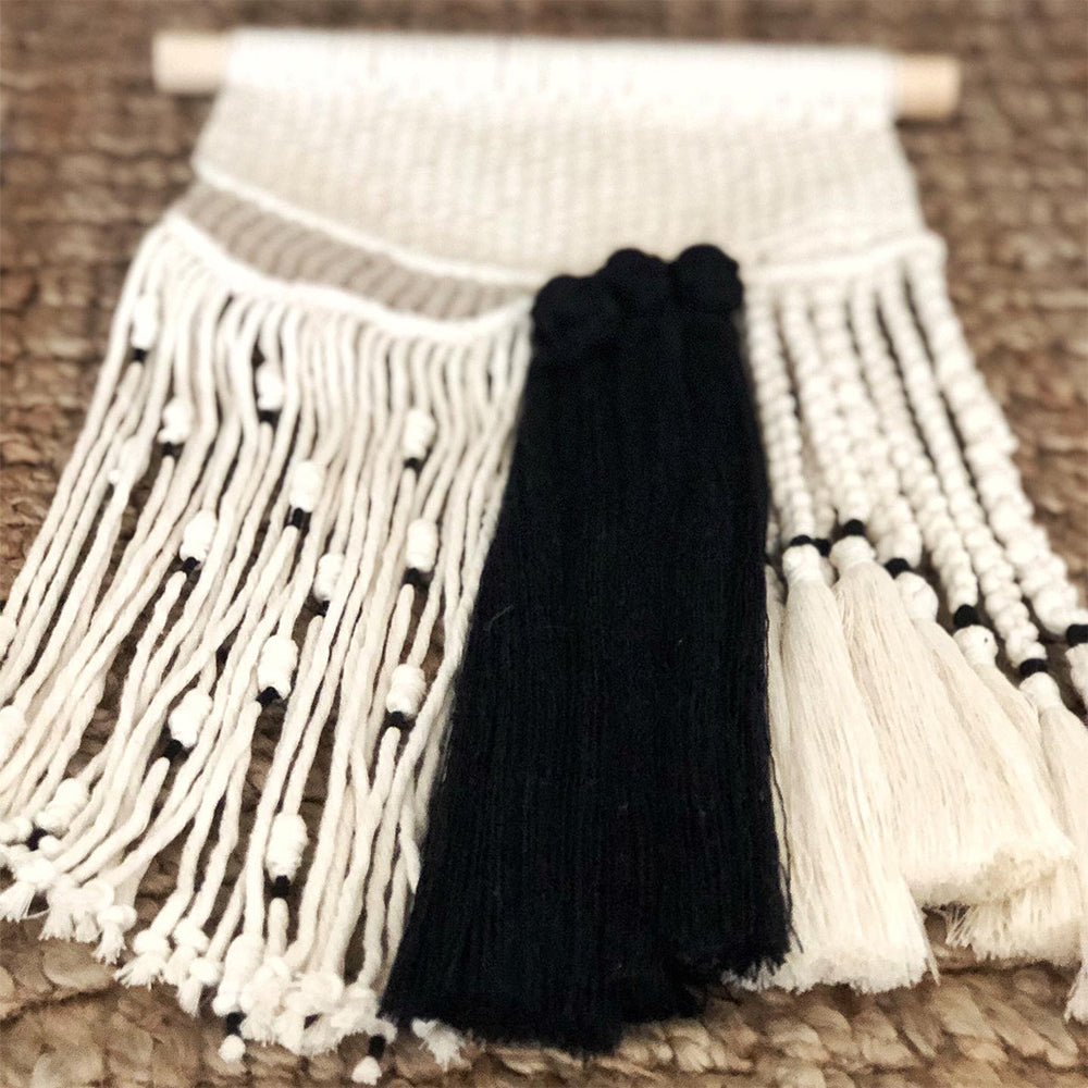 CHIHUATLÁN - TAPIZ DE MACRAMÉ DE ALGODÓN