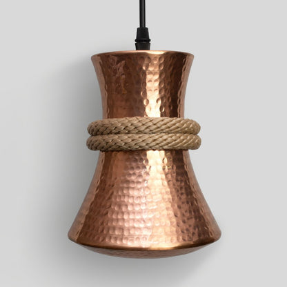 TANU - LÁMPARA COLGANTE DE COBRE BRILLANTE NATURAL