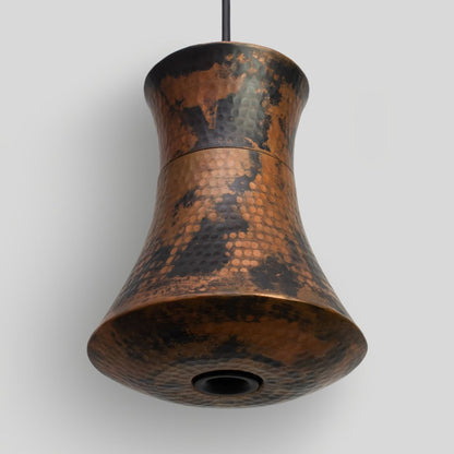 TANU - LÁMPARA COLGANTE DE COBRE NATURAL MANCHADO