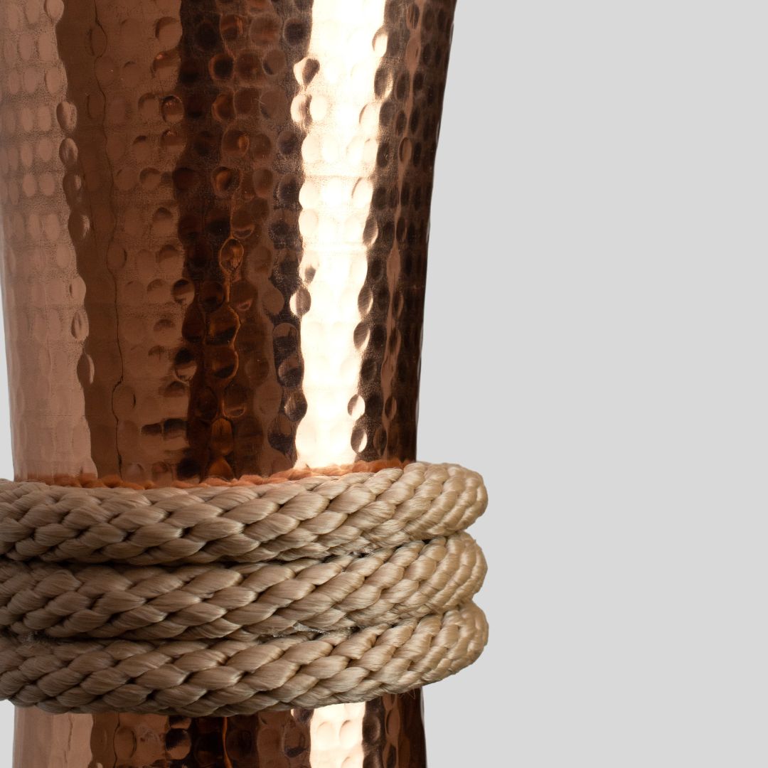 TOZI - LÁMPARA COLGANTE DE COBRE BRILLANTE NATURAL