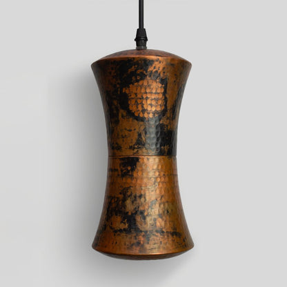 OMET - LÁMPARA COLGANTE DE COBRE NATURAL MANCHADO