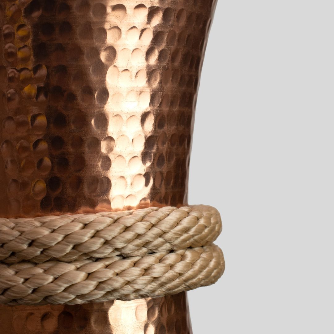 OMET - LÁMPARA COLGANTE DE COBRE BRILLANTE NATURAL