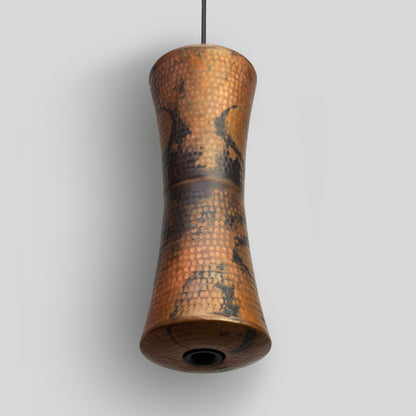 TOZI - LÁMPARA COLGANTE DE COBRE NATURAL MANCHADO