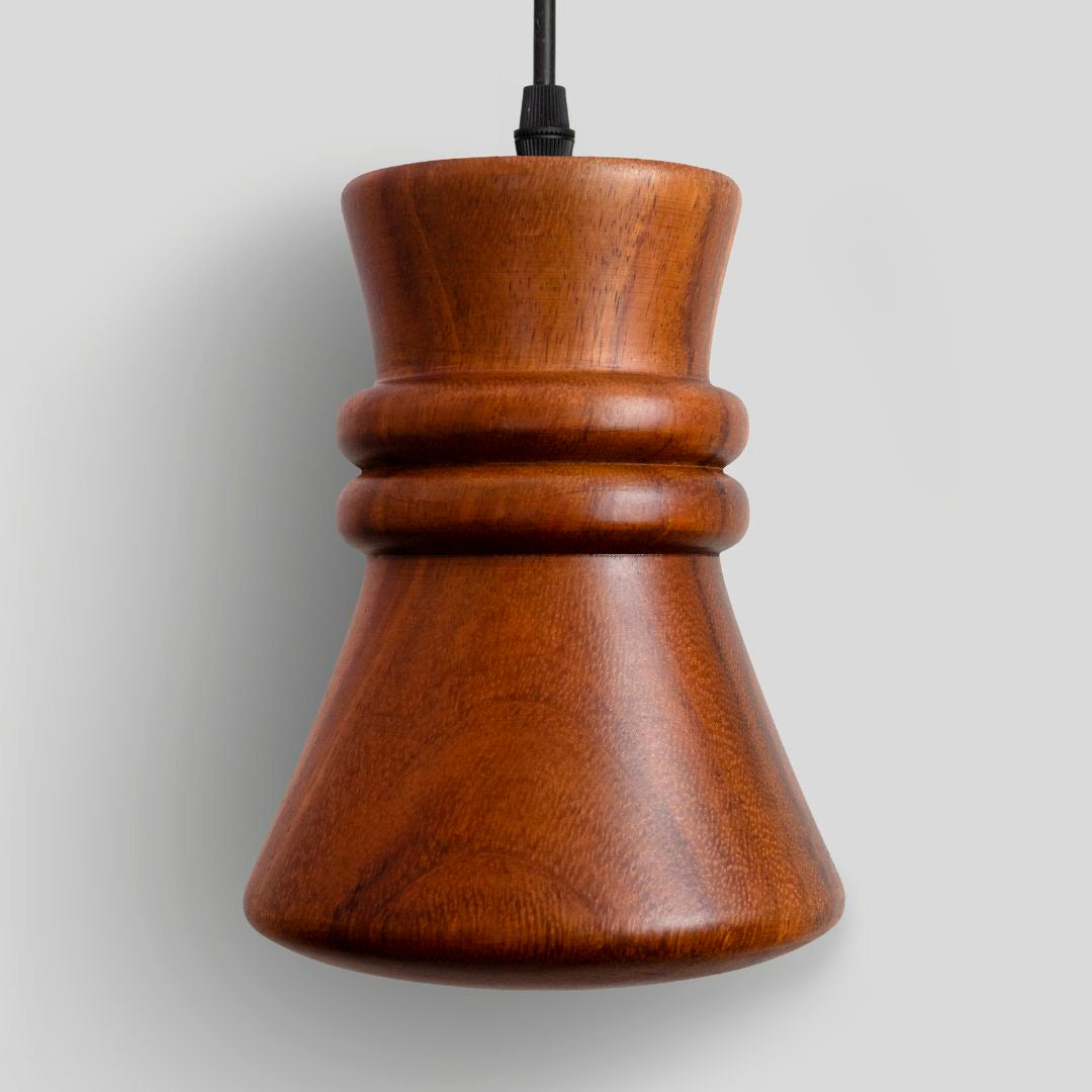 TANU - LÁMPARA COLGANTE DE PAROTA NATURAL