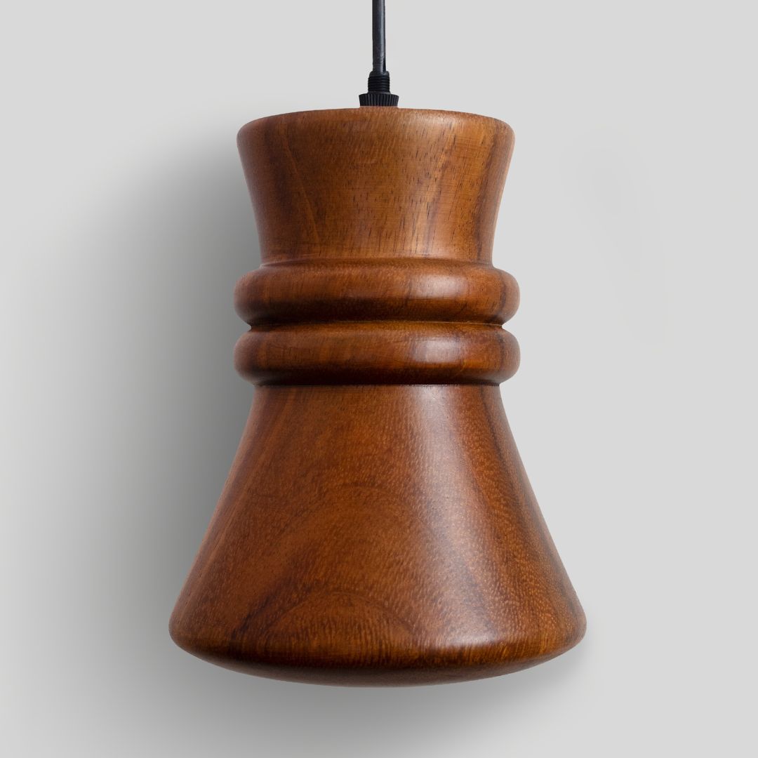 TANU - LÁMPARA COLGANTE DE PAROTA NATURAL