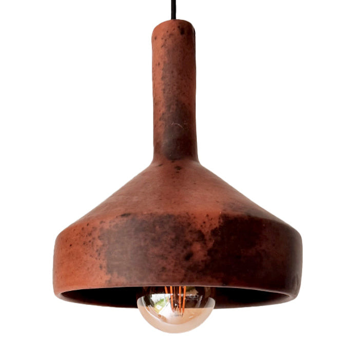 KINIK - LÁMPARA COLGANTE DE BARRO QUEMADO