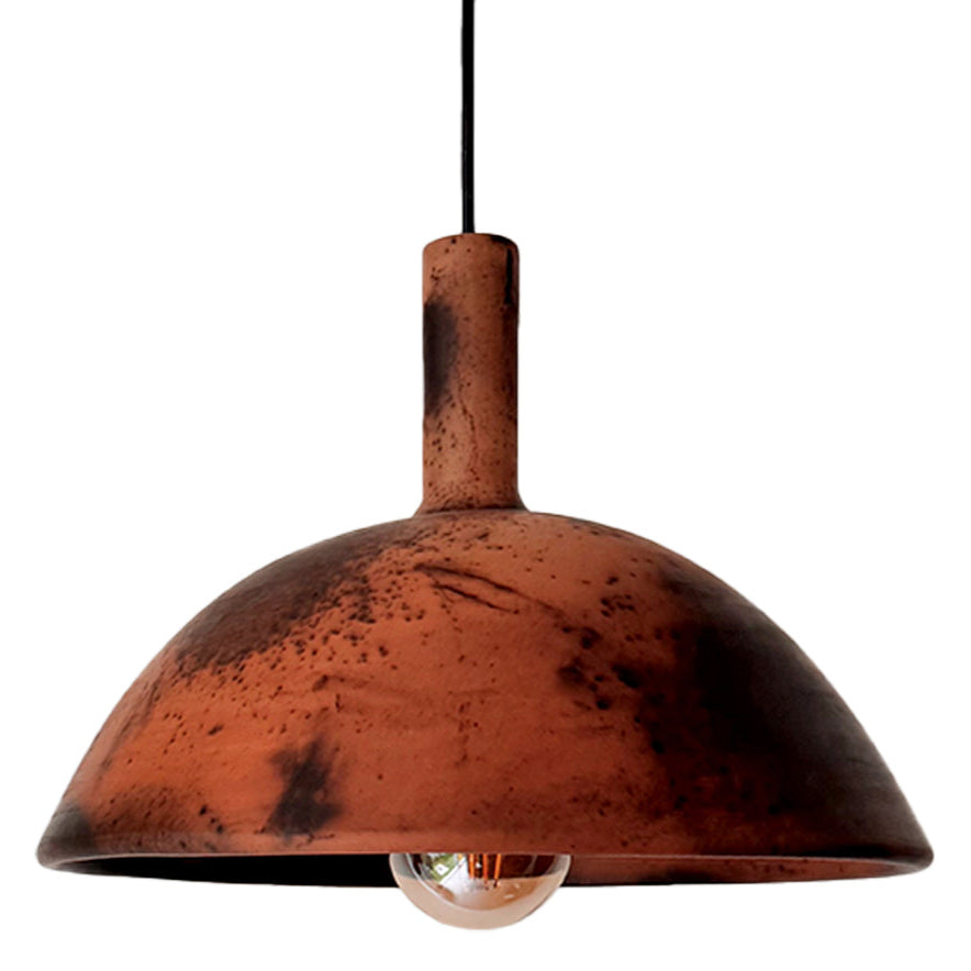 ACHIK - LÁMPARA COLGANTE DE BARRO QUEMADO