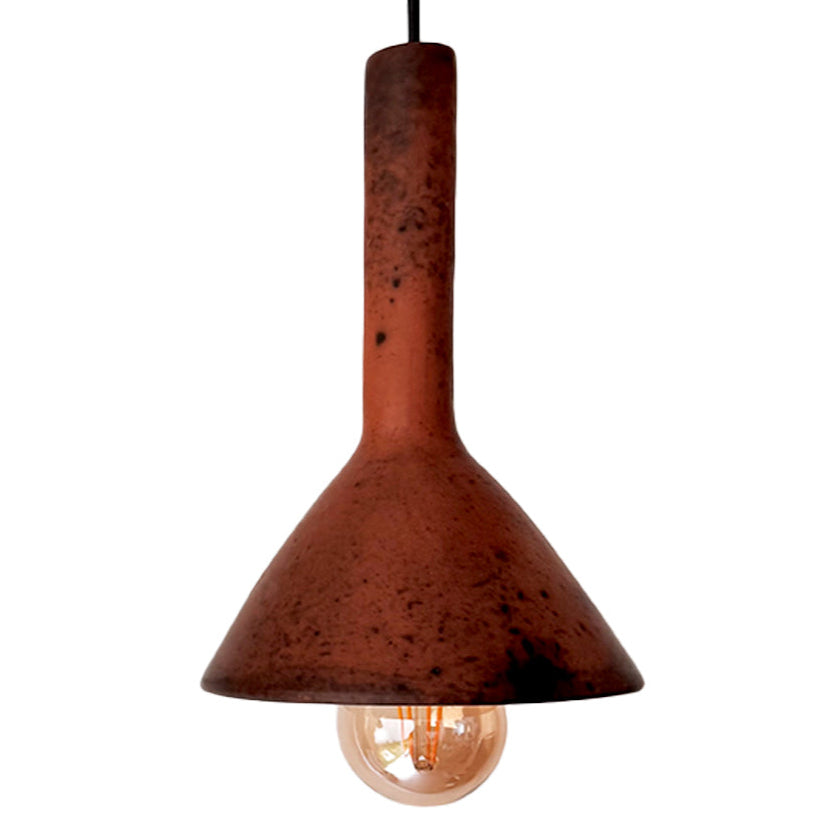 HAKAN - LÁMPARA COLGANTE DE BARRO QUEMADO