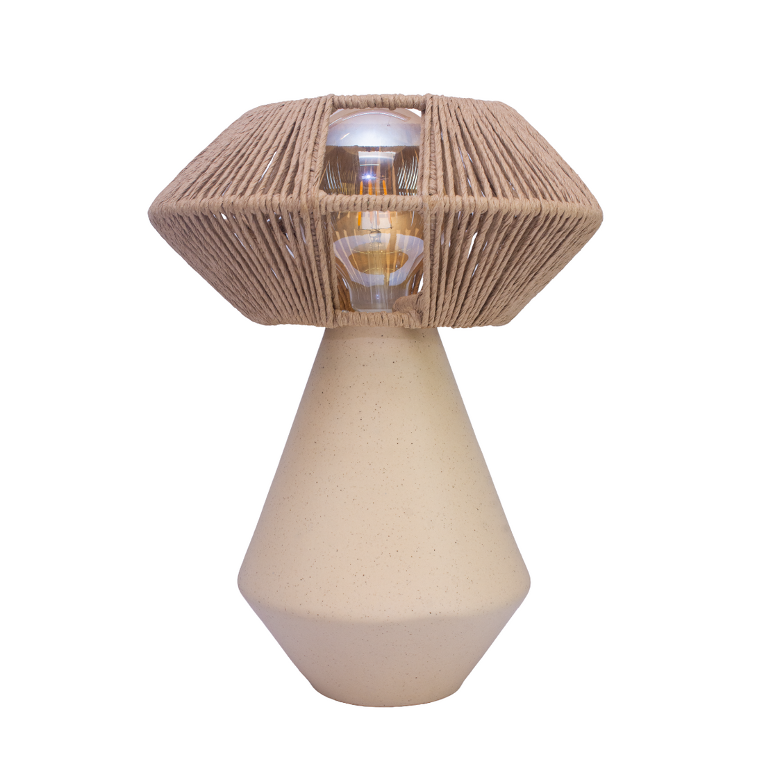 TONAL - LÁMPARA DE MESA DE CERÁMICA Y CORDÓN CRAFT