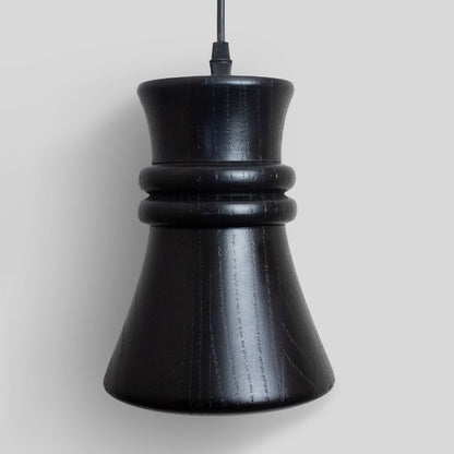 TANU - LÁMPARA COLGANTE DE ENCINO NEGRO