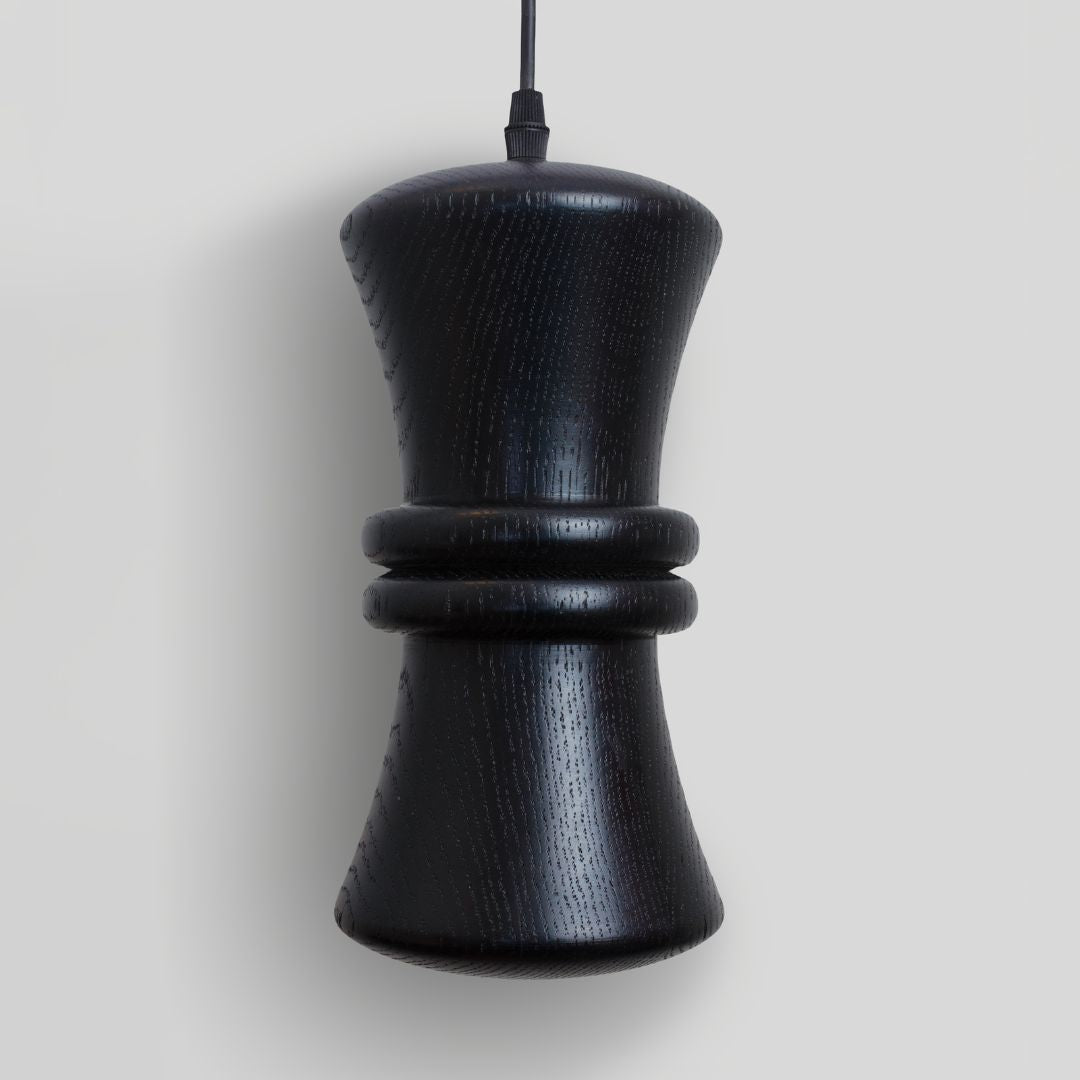 OMET - LÁMPARA COLGANTE DE ENCINO NEGRO