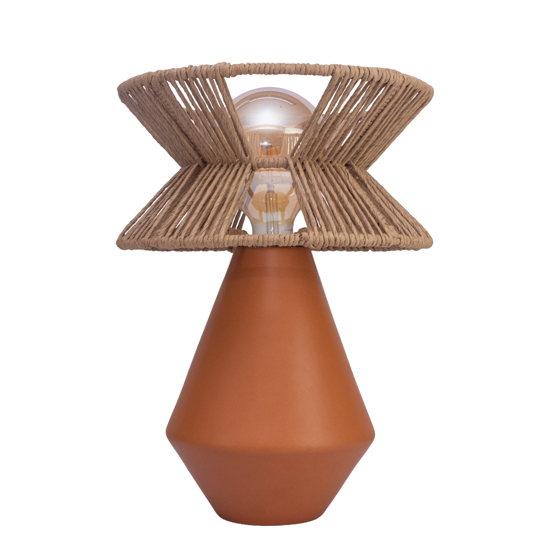 YOLIA - LÁMPARA DE MESA DE CERÁMICA Y CORDÓN CRAFT