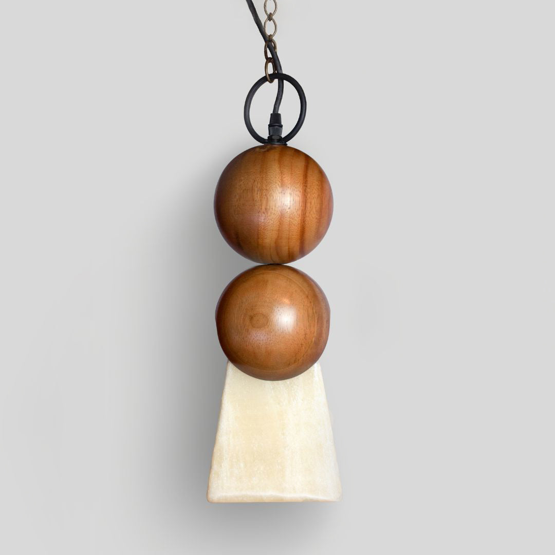 CÁTODO - LÁMPARA COLGANTE DE PAROTA Y ÓNIX