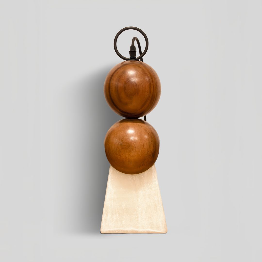 CÁTODO - LÁMPARA DE MESA DE PAROTA Y ÓNIX