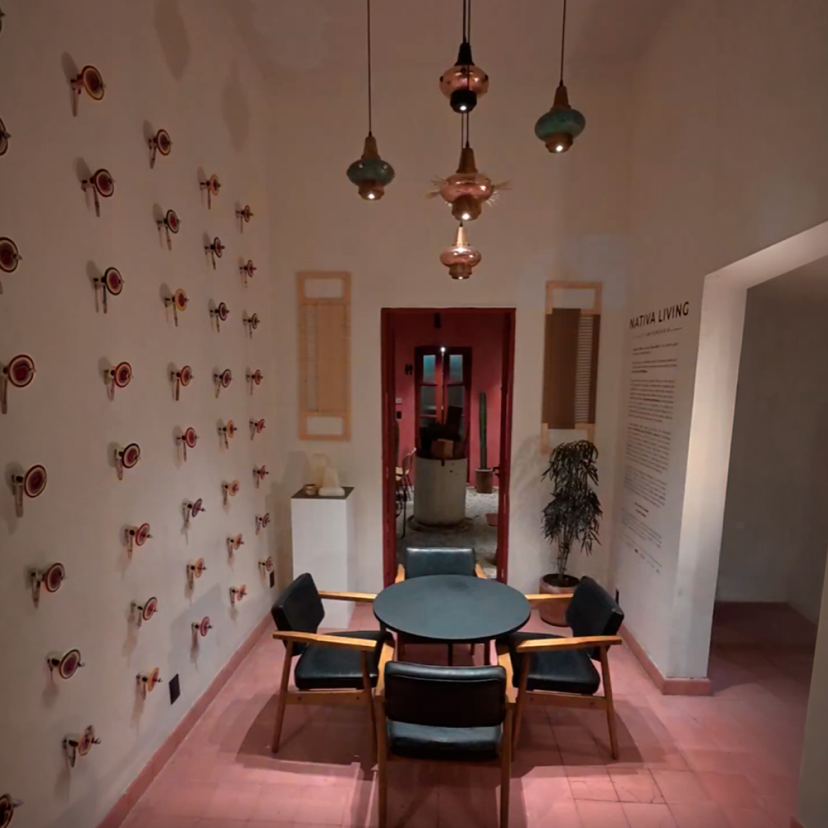 AUIL - LÁMPARA COLGANTE DE COBRE Y PAROTA