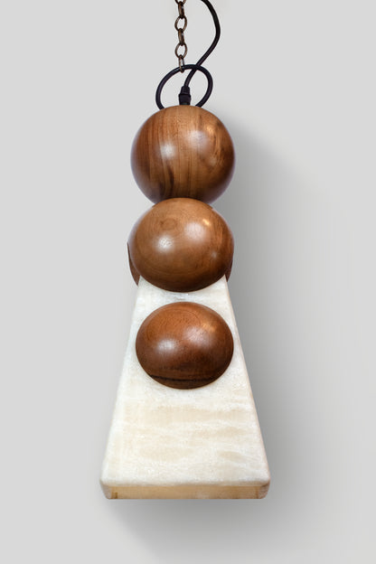 HALO - LÁMPARA COLGANTE DE PAROTA Y ÓNIX