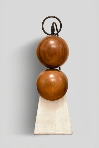 CÁTODO - LÁMPARA DE MESA DE PAROTA Y ÓNIX