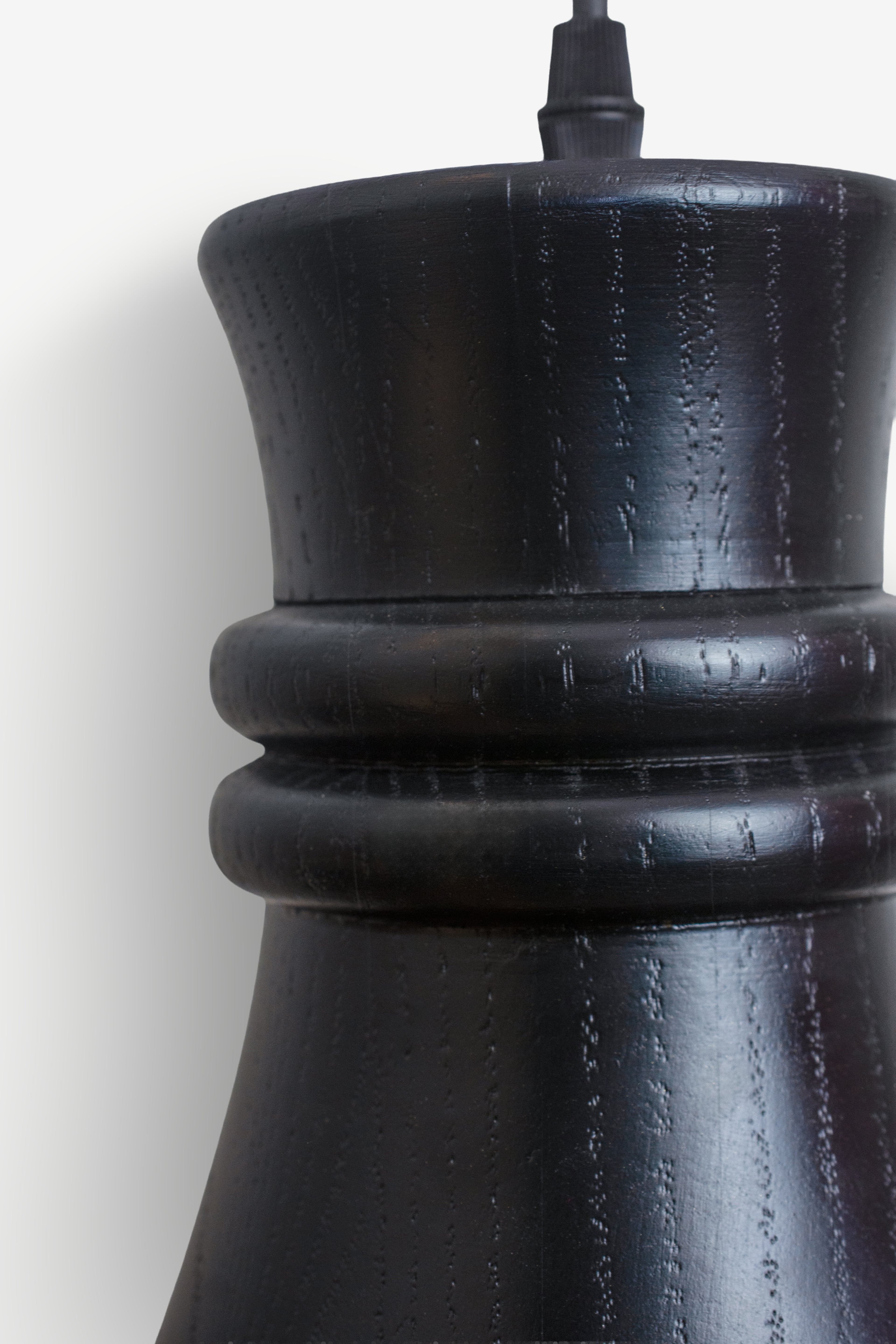 TANU - LÁMPARA COLGANTE DE ENCINO NEGRO