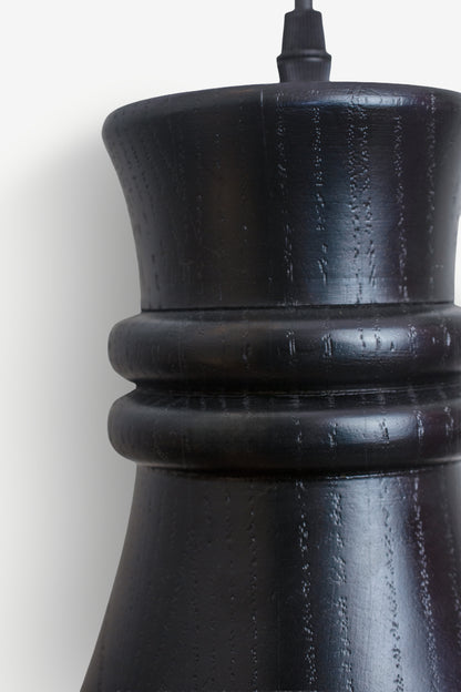 TANU - LÁMPARA COLGANTE DE ENCINO NEGRO