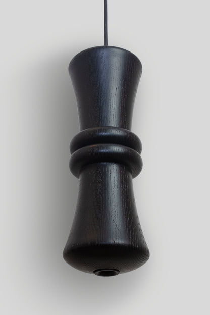 TOZI - LÁMPARA COLGANTE DE ENCINO NEGRO