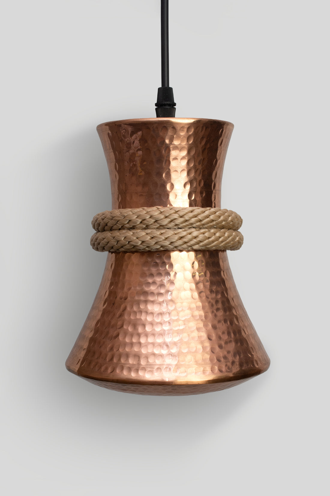 TANU - LÁMPARA COLGANTE DE COBRE BRILLANTE NATURAL
