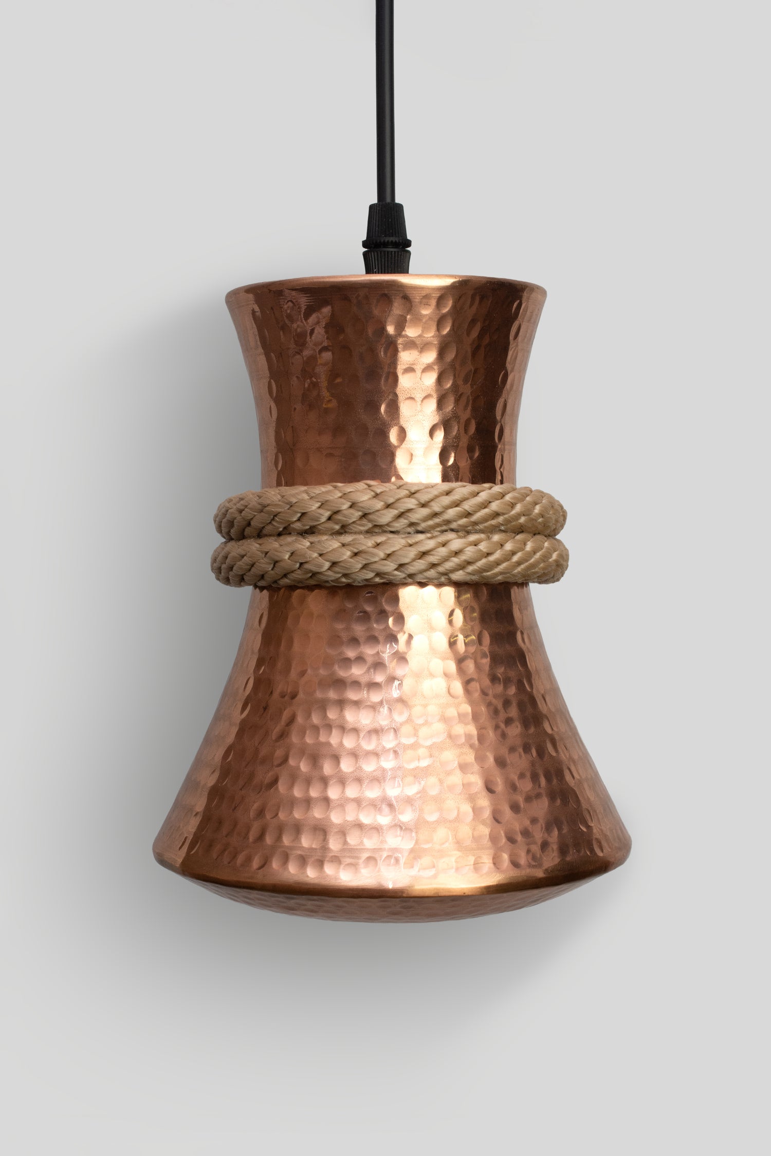 TANU - LÁMPARA COLGANTE DE COBRE BRILLANTE NATURAL
