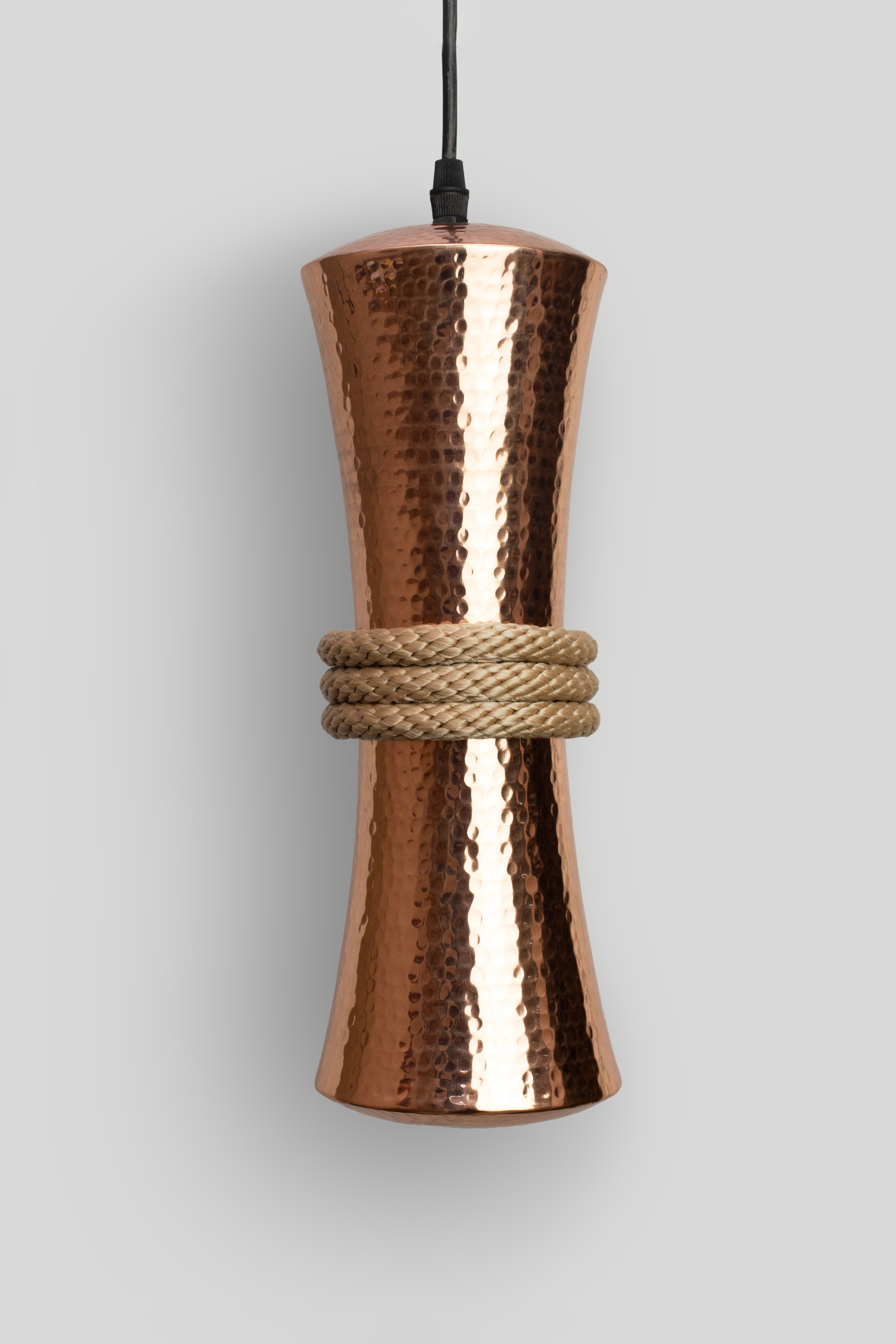 TOZI - LÁMPARA COLGANTE DE COBRE BRILLANTE NATURAL