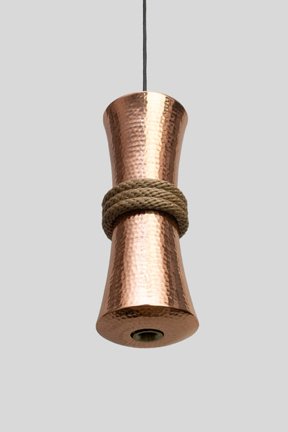 TOZI - LÁMPARA COLGANTE DE COBRE BRILLANTE NATURAL