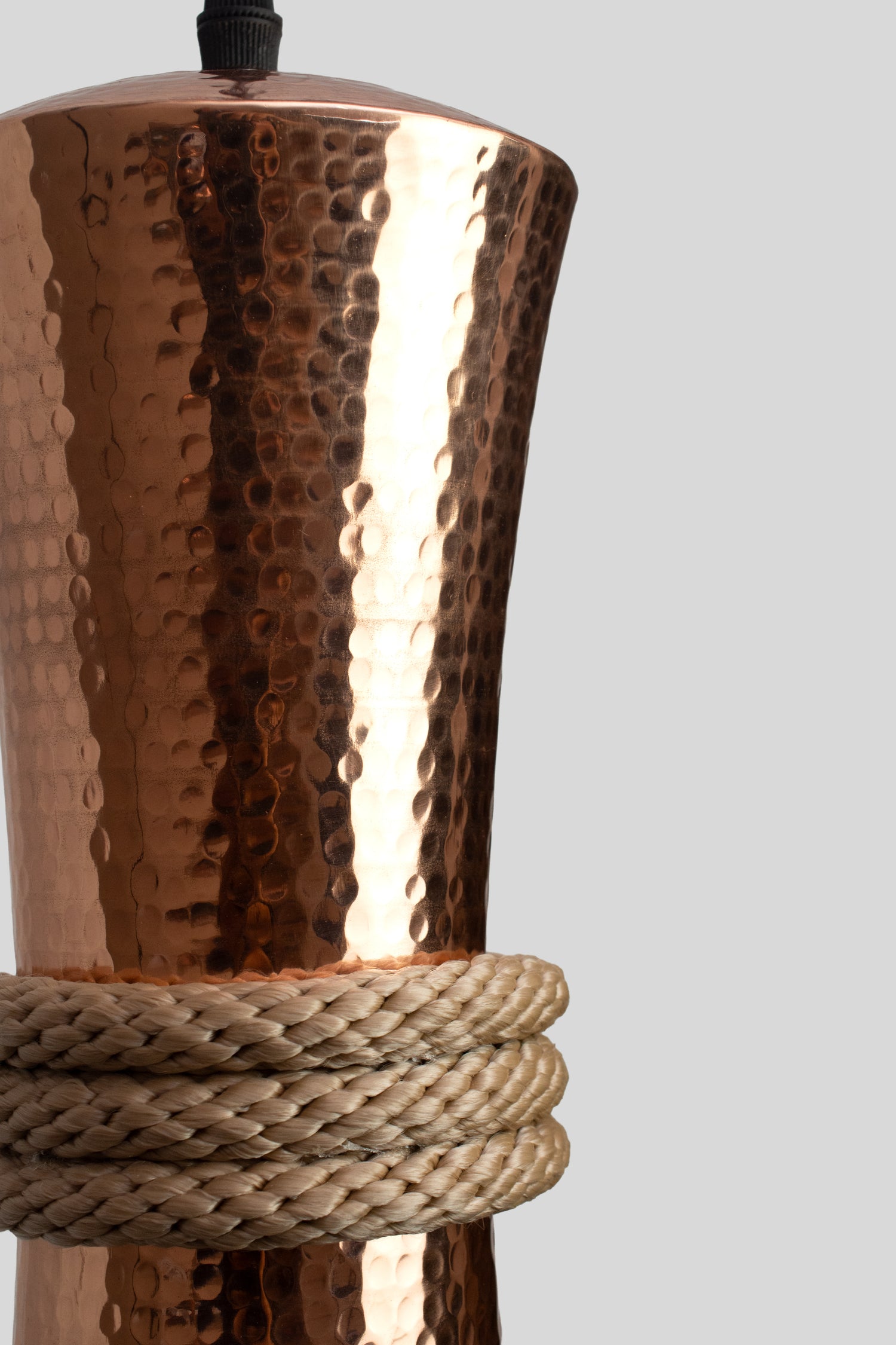 TOZI - LÁMPARA COLGANTE DE COBRE BRILLANTE NATURAL