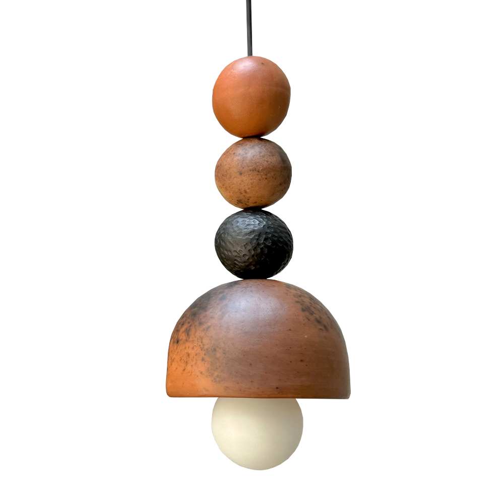 HUNAB - LÁMPARA COLGANTE DE BARRO