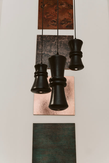 OMET - LÁMPARA COLGANTE DE ENCINO NEGRO