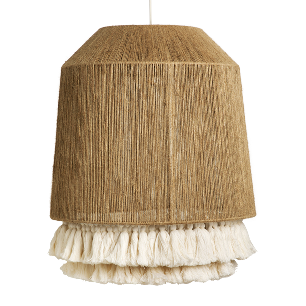 LUUM - LÁMPARA COLGANTE DE YUTE Y ALGODÓN