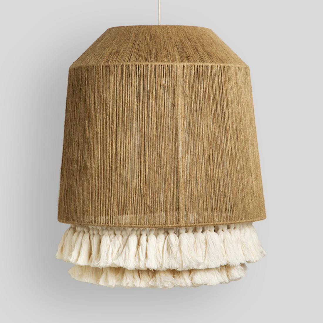 LUUM - LÁMPARA COLGANTE DE YUTE Y ALGODÓN
