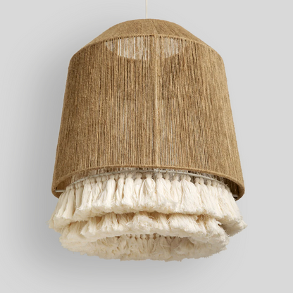 LUUM - LÁMPARA COLGANTE DE YUTE Y ALGODÓN