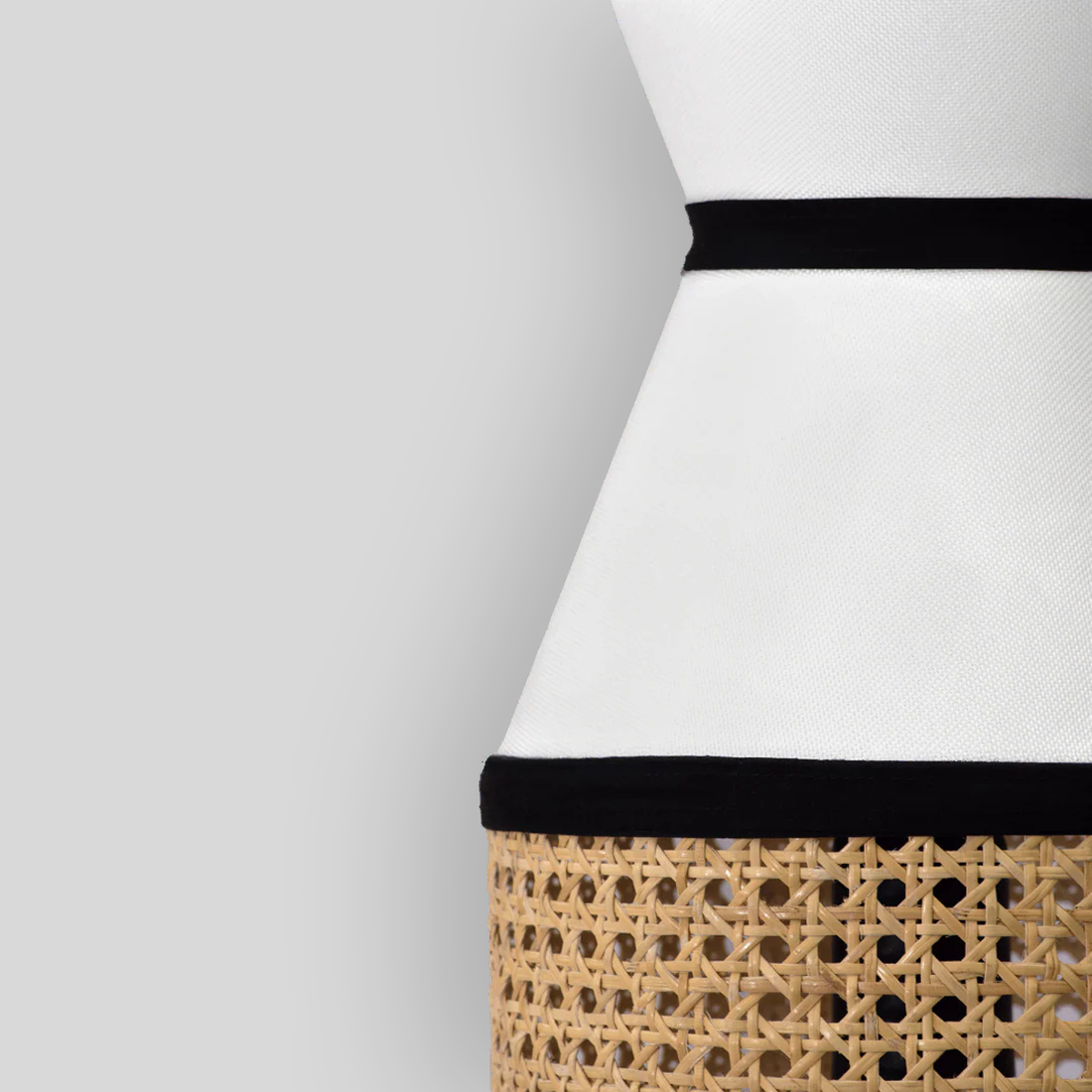 MAYÁHUEL - LÁMPARA COLGANTE DE BEJUCO Y TEXTIL