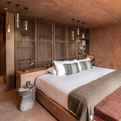 TANU - LÁMPARA COLGANTE DE COBRE BRILLANTE NATURAL