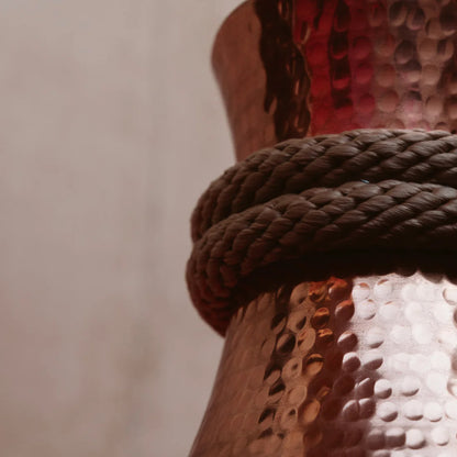 TANU - LÁMPARA COLGANTE DE COBRE BRILLANTE NATURAL