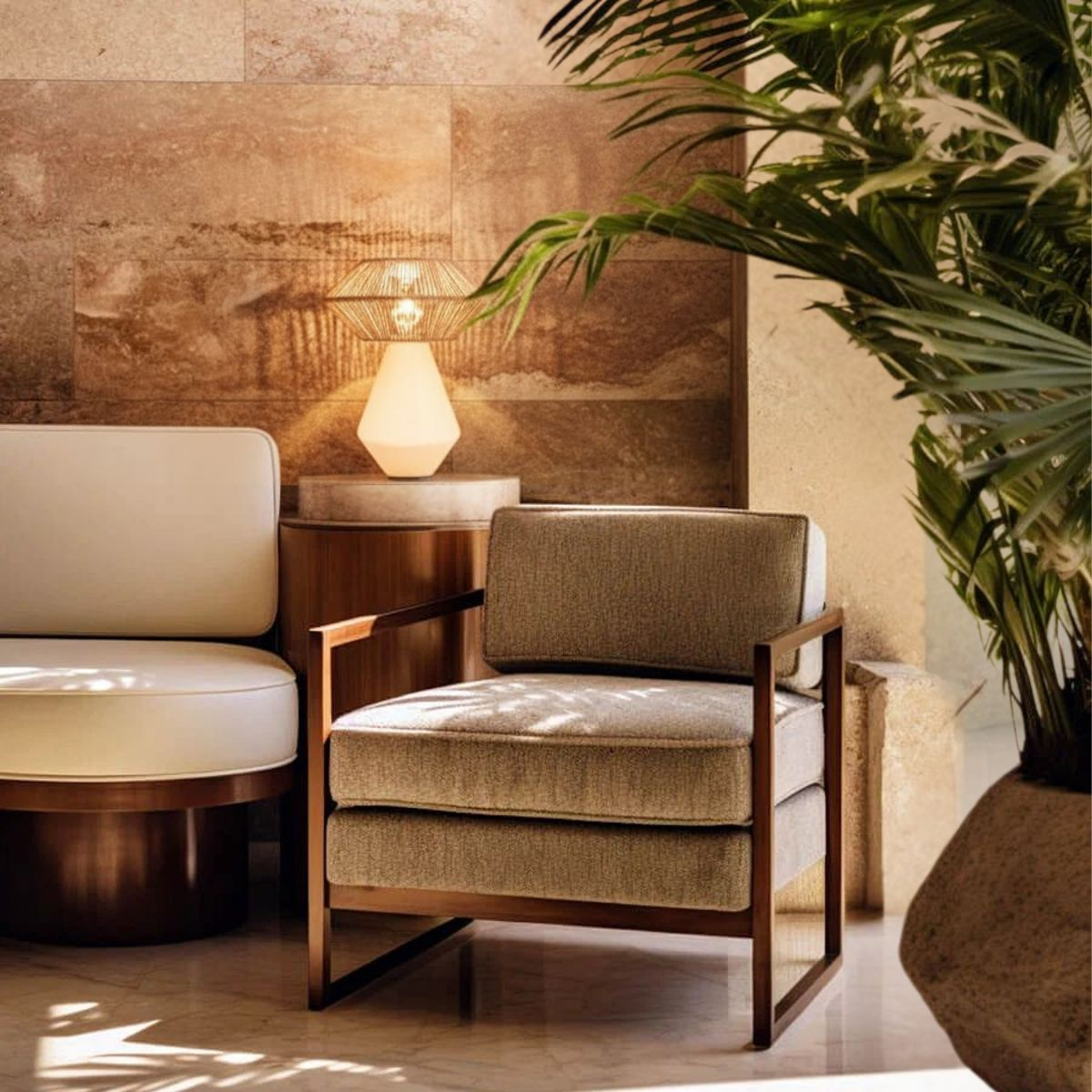 TONAL - LÁMPARA DE MESA DE CERÁMICA Y CORDÓN CRAFT