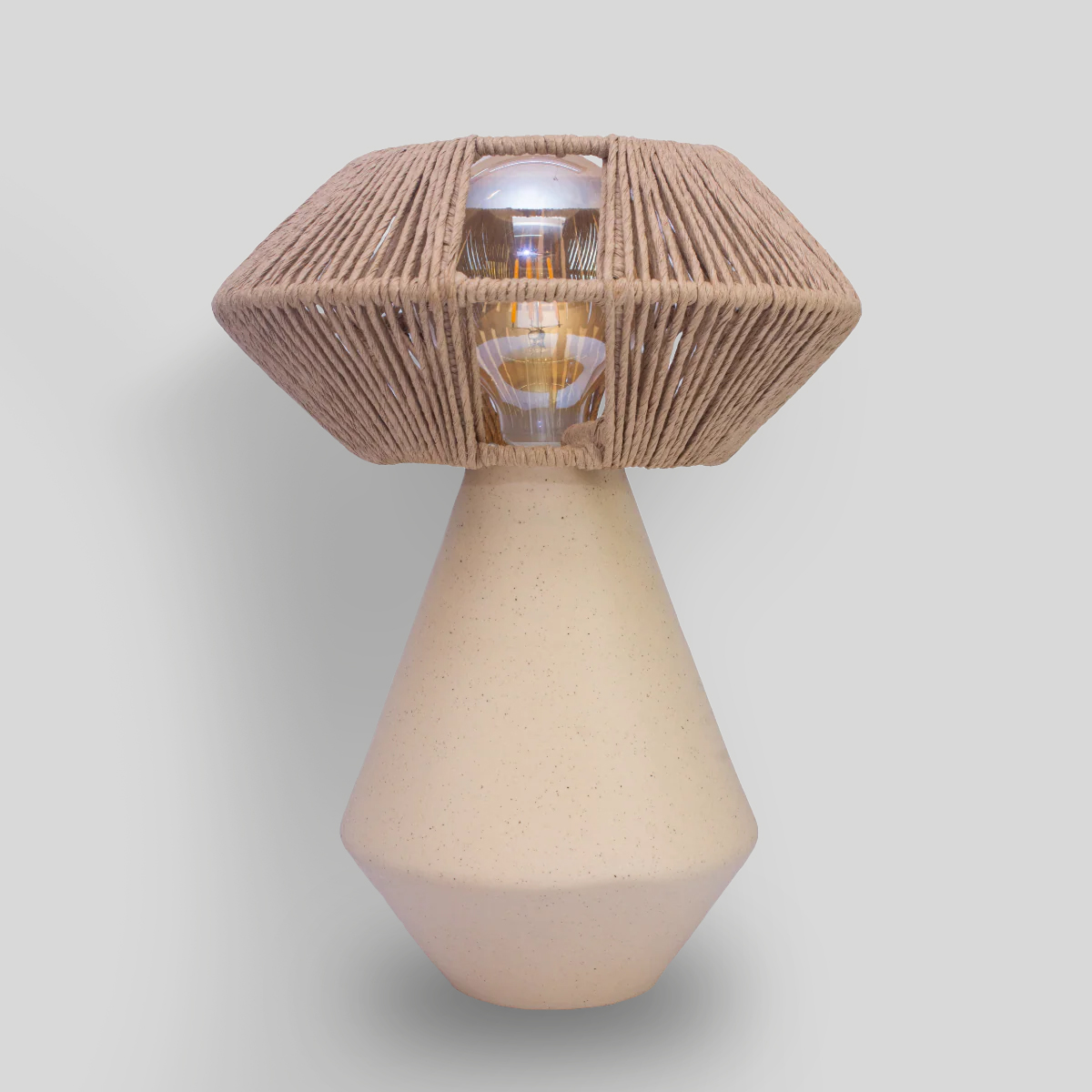 TONAL - LÁMPARA DE MESA DE CERÁMICA Y CORDÓN CRAFT